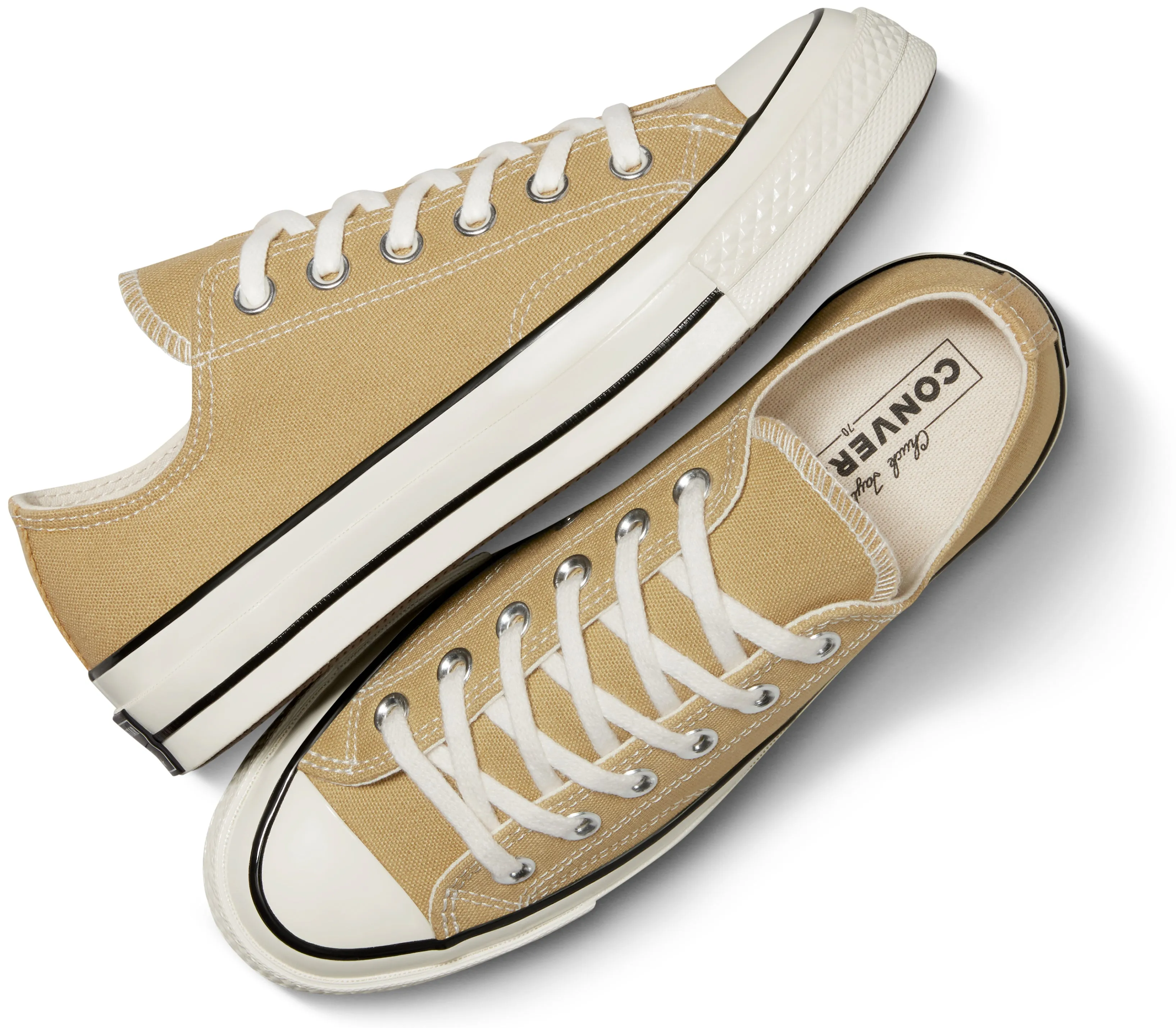 Pump Style Converse Chuck Taylor All Star 1970s Low Top Dunescape/ Egret/ Black