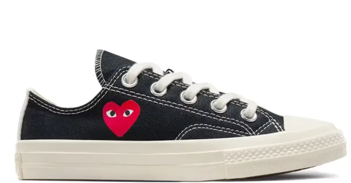 Dynamic Design Converse Chuck Taylor All Star 70 Ox Comme des Garcons PLAY Single Small Heart Black (PS)
