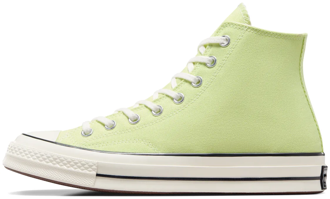 Converse Chuck Taylor All Star 70s Hi Top Citron This/Egret/Black Textured Pattern LaceUp