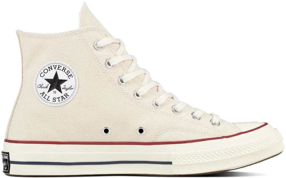 anti static Stylish Minimal Converse Chuck Taylor All Star 70s Hi Top Parchment/Garnet/Egret
