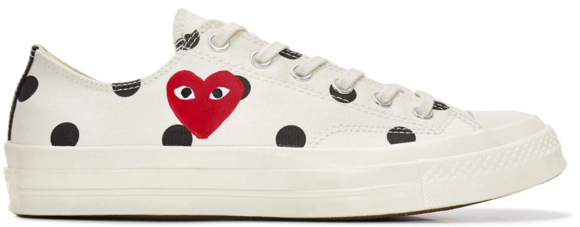Luxurious Feel Converse Chuck Taylor All-Star 70s Ox Comme des Garcons PLAY Polka Dot White