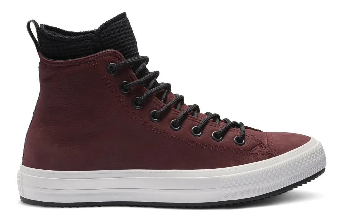 Step By Step Sleek Finish Converse Chuck Taylor All Star Hi Top Dark Burgundy/Black/White