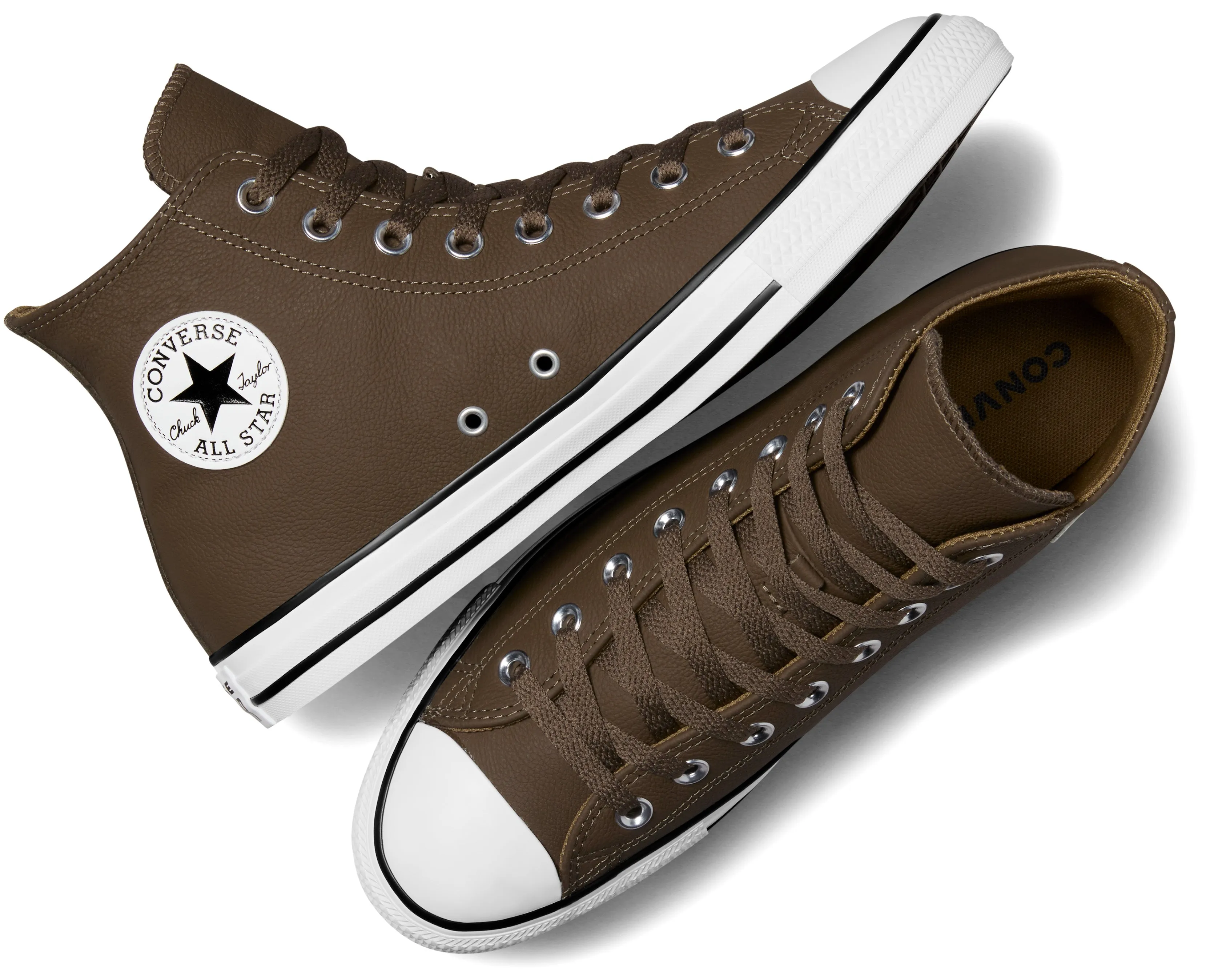 Converse Chuck Taylor All Star Hi Top Leather Engine Smoke On Foot Timeless Footwear