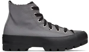 All People Converse Women's All Star Lugged Hi Top Mason Grey/ Black Sherpa