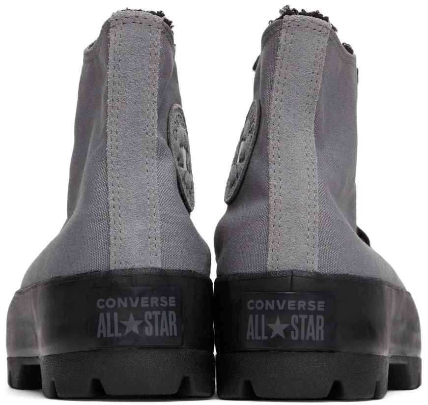 Converse Women's All Star Lugged Hi Top Mason Grey/ Black Sherpa Weekend Fit