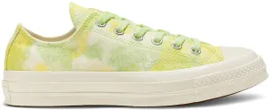 Converse Womens Chuck Taylor All Star 70s Low Top Light Aphid Green/Fresh Yellow Hyperbolic Logging Cage Thickened Collar