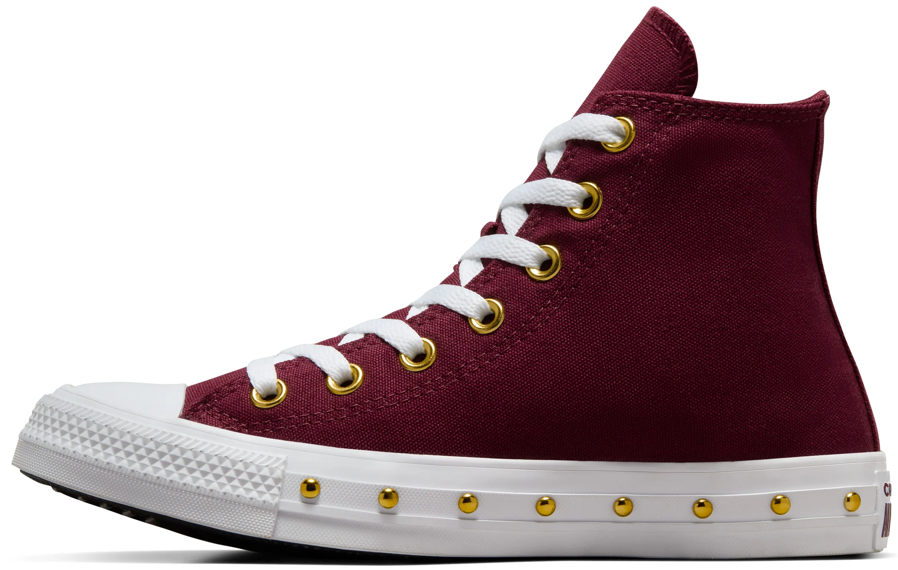 TPU Reinforcement Converse Womens Chuck Taylor All Star Hi Top Deep Bordeaux/ Gold