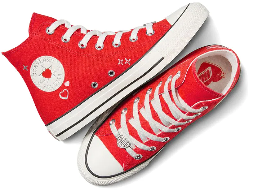 Converse Womens Chuck Taylor All Star Hi Top Fever Dream/Vintage White Clean Build Odor Eliminating
