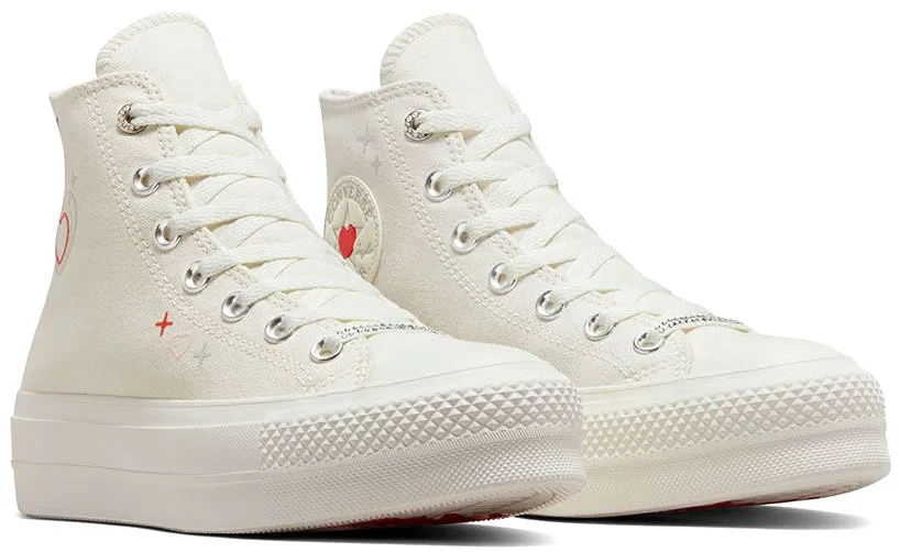 Converse Womens Chuck Taylor All Star Hi Top Lift Egret/Fever Dream/Egret City Vibe