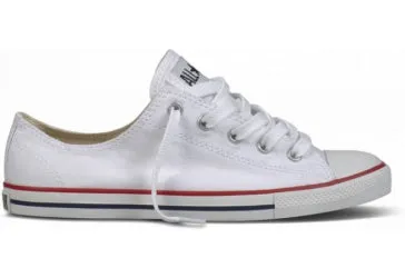 Mid Foot Waterproof Design Converse Women's Chuck Taylor Dainty Low Top Optic White