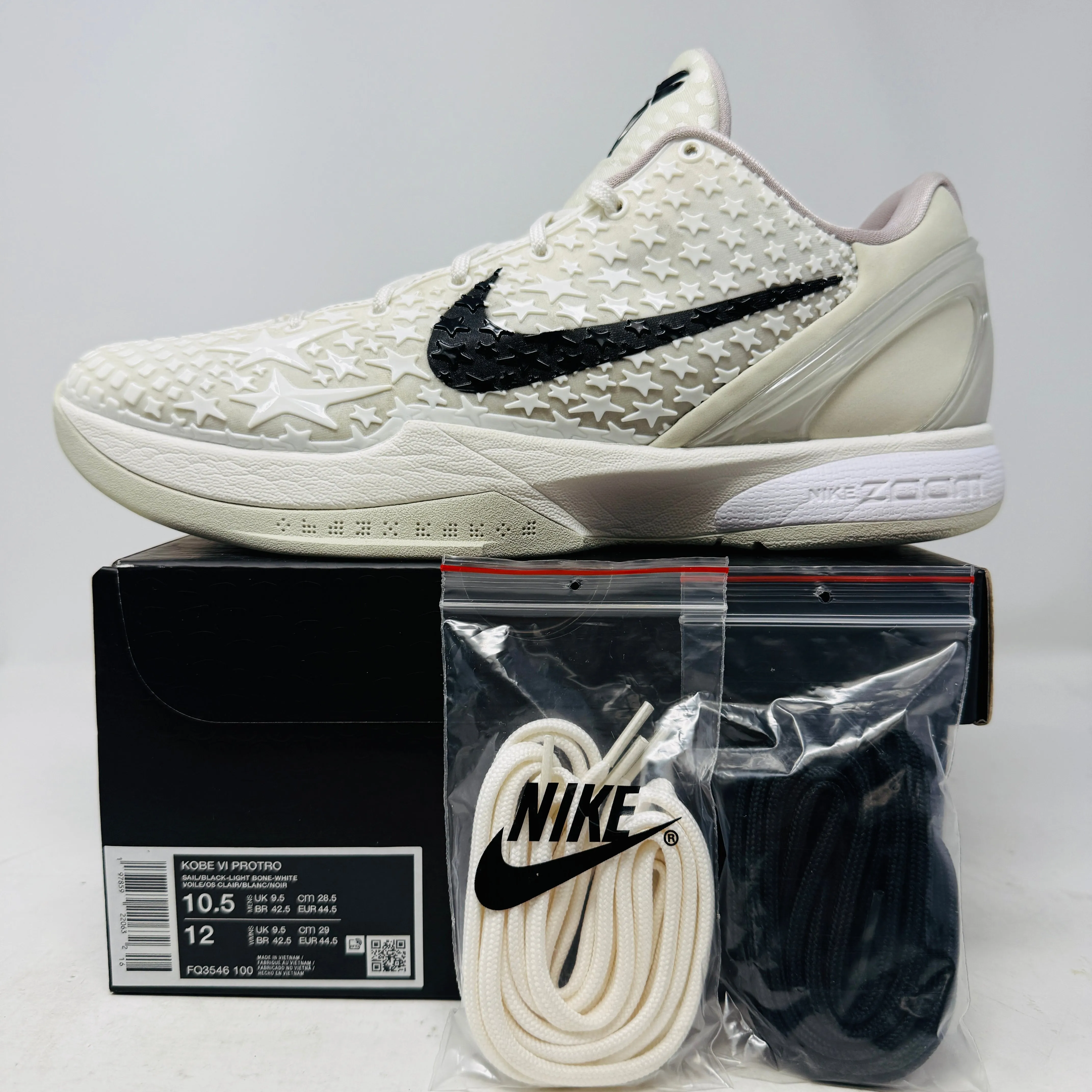 Travel Style Quick Adjustment Nike Kobe 6 Protro Sail All-Star