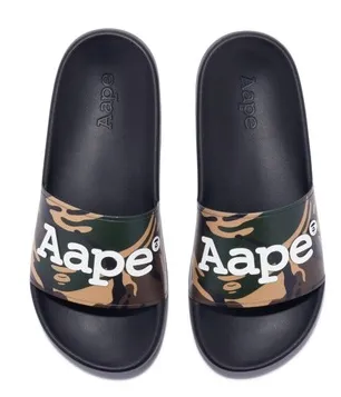 AAPE SLIDES CAMO YELLOW TPE Compression Foam