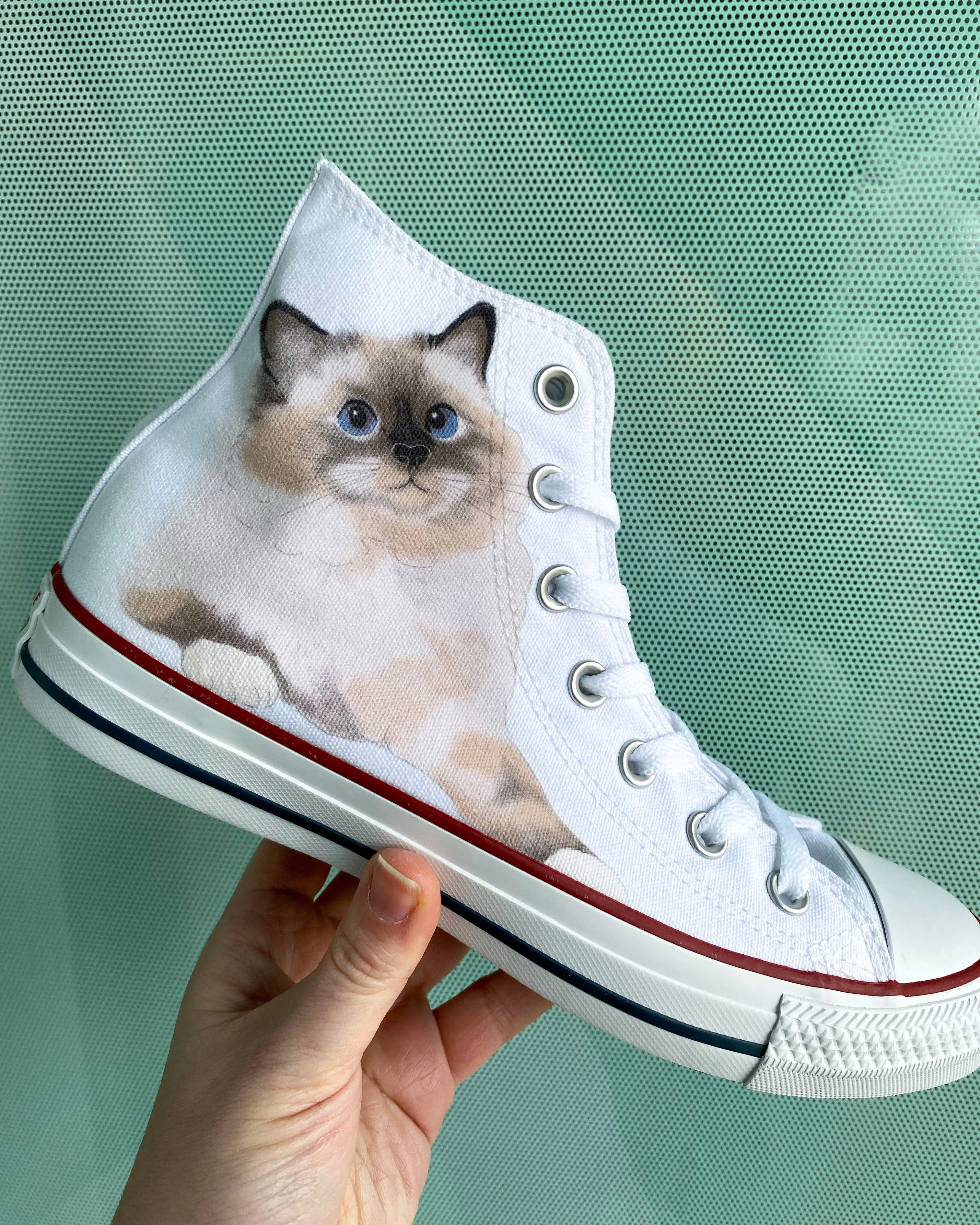 Baggins Original Hi Top Balinese Cat Premium Quality Lined interior