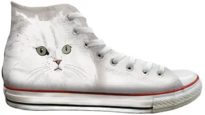 Baggins Original Hi Top White Persian Cat Simple Walk Explore Move