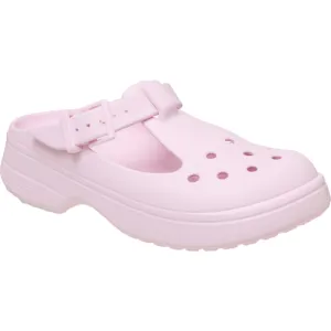 CROCS UNISEX CLASSIC MARY JANE CLOG-PINK MILK Neutral Color Soft Sole