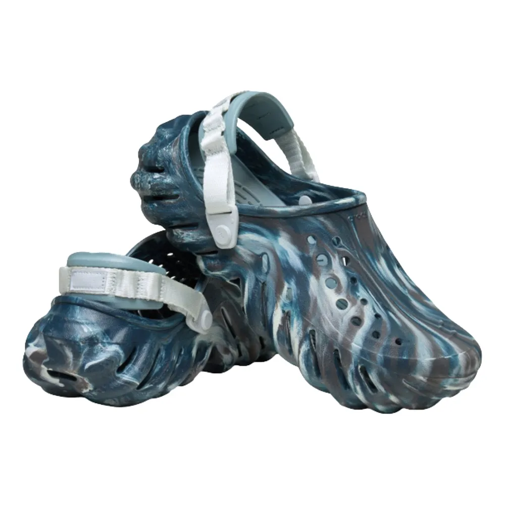 Smooth Motion CROCS UNISEX ECHO MARBLED CLOG-BLACK SAND/MULTI
