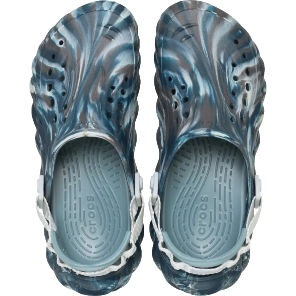 Farm Hike Ergonomic Support CROCS UNISEX ECHO MARBLED CLOG-BLACK SAND/MULTI