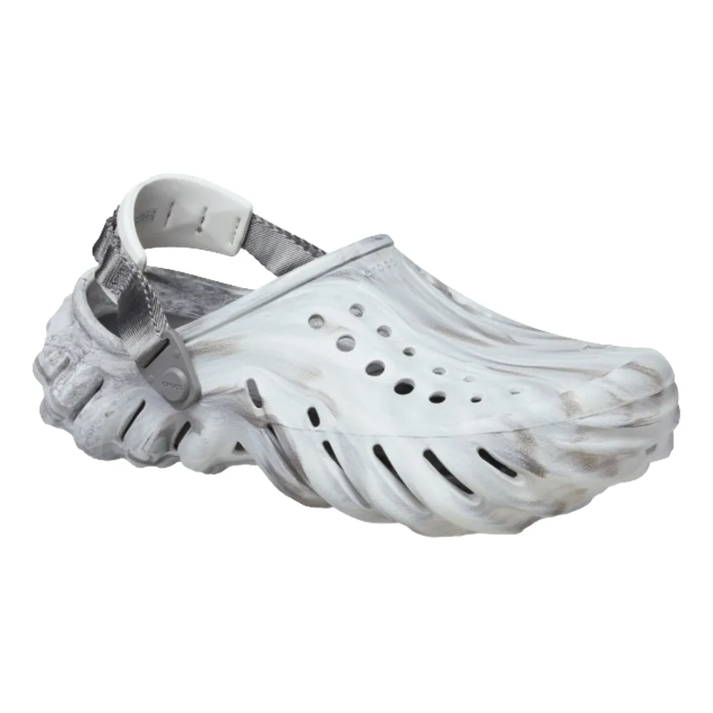 Plain Step Active feel CROCS UNISEX ECHO MARBLED CLOG-MOONLIGHT