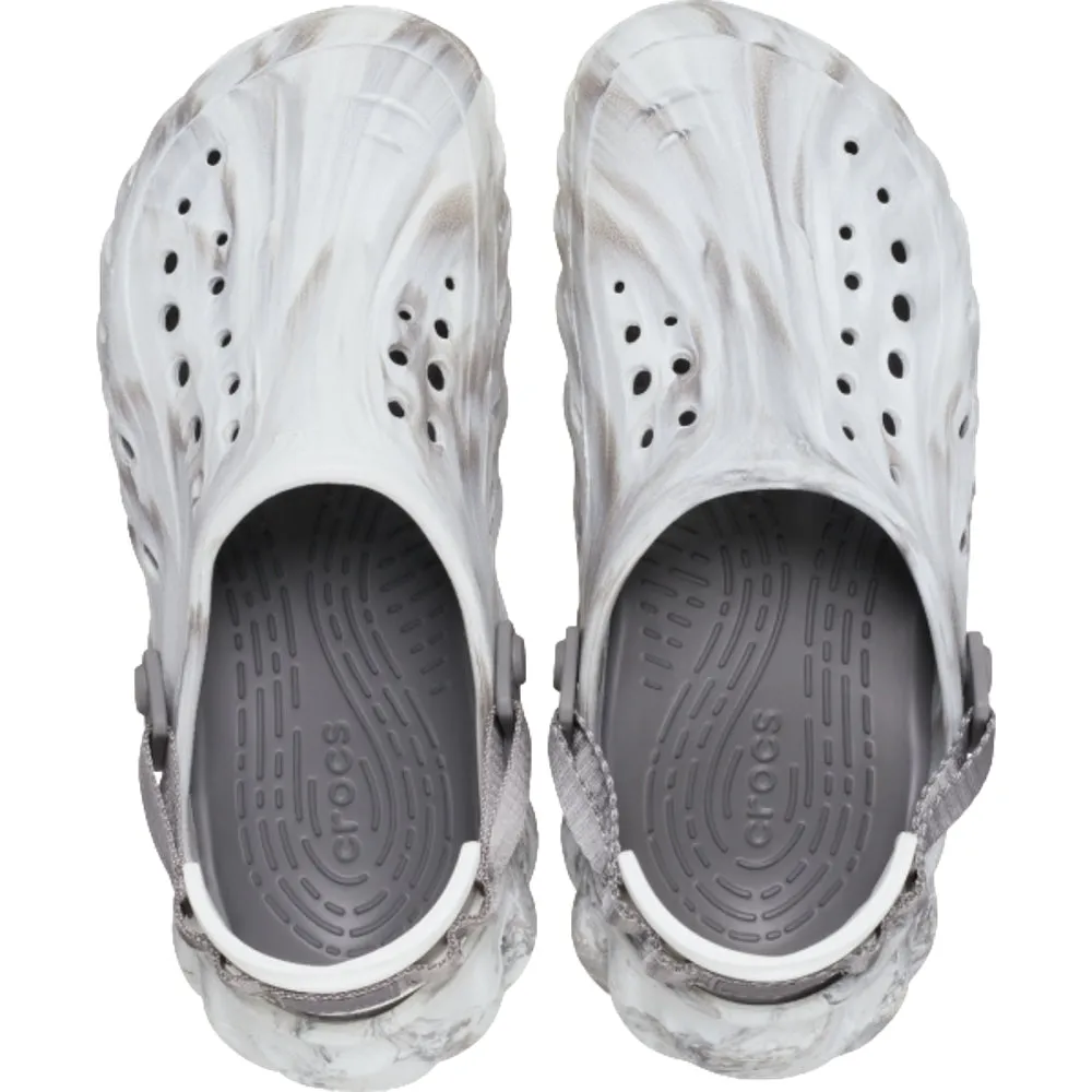 CROCS UNISEX ECHO MARBLED CLOG-MOONLIGHT Mood Lift Rock Jog