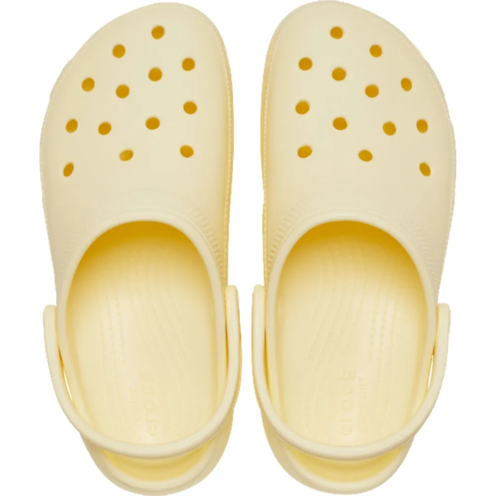 CROCS WOMEN'S CLASSIC PLATFORM CLOG-BUTTERCREAM Anywhere Life