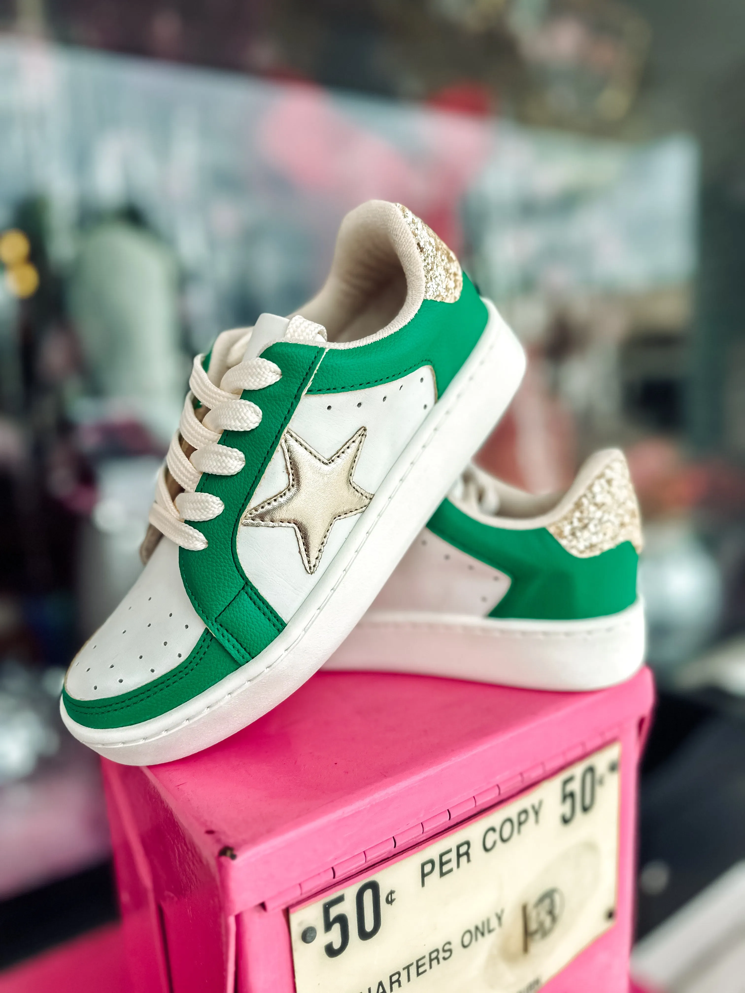 Crystal-Detail School Spirit Sneakers