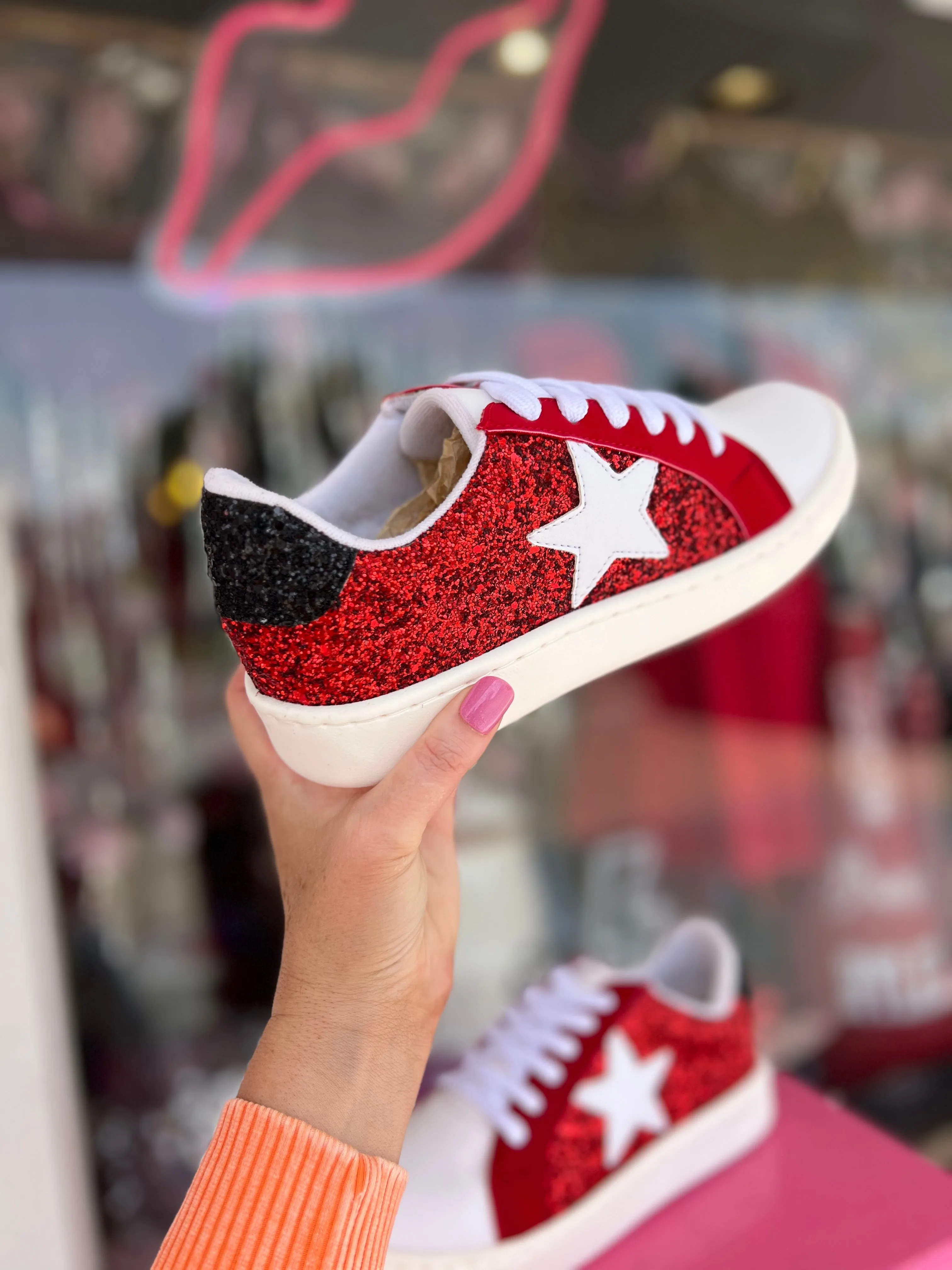 Crystal-Detail School Spirit Sneakers