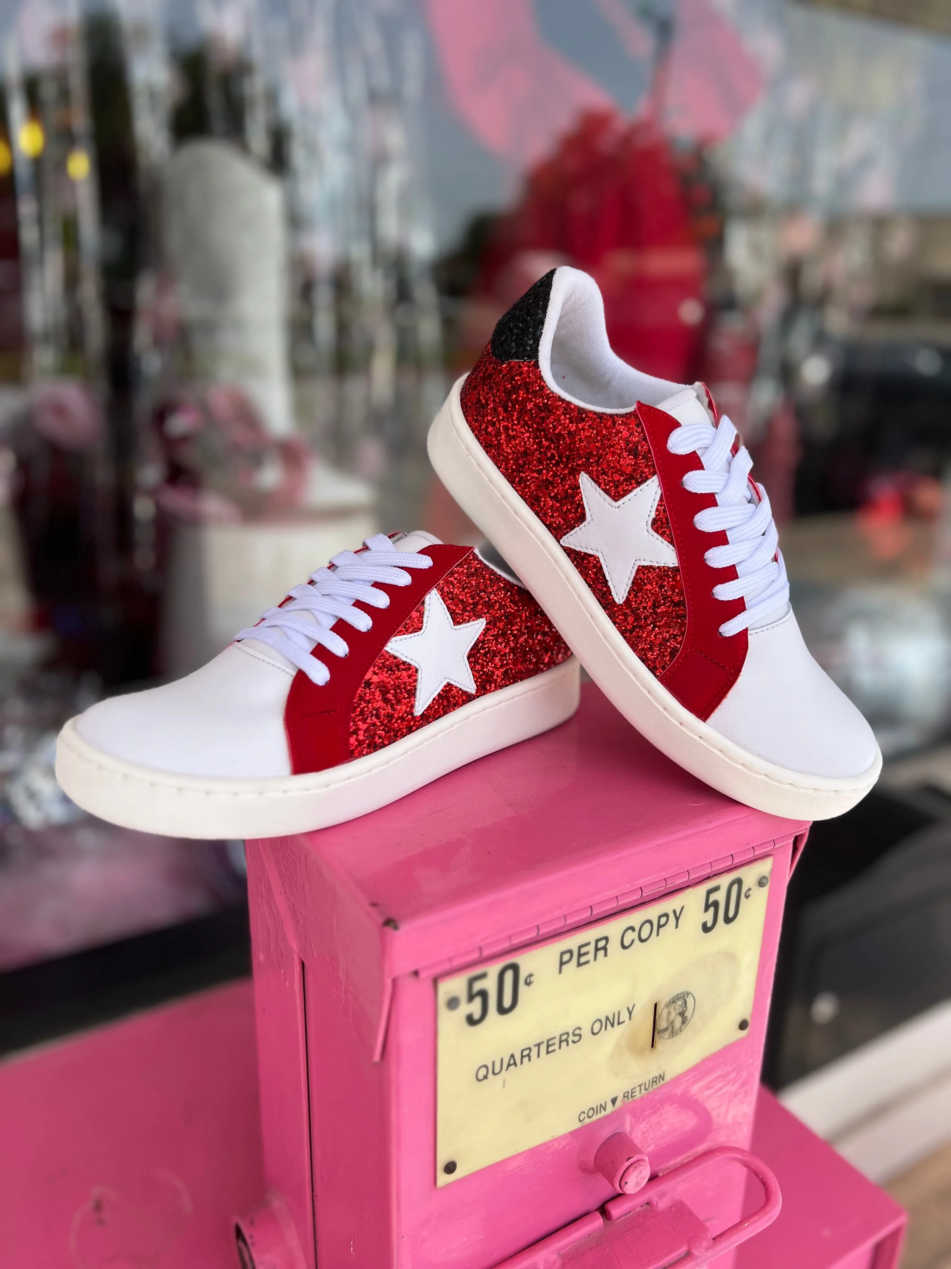 Crystal-Detail School Spirit Sneakers
