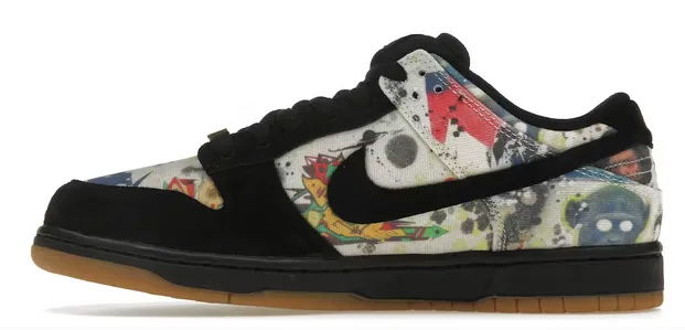Nike SB Dunk Low Supreme Rammellzee Aramid Fiber Reinforcement Breath Fresh