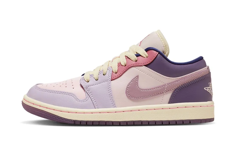 Rolling Motion Geometry Hydrophobic Upper Jordan 1 Low Pastel Purple (W)