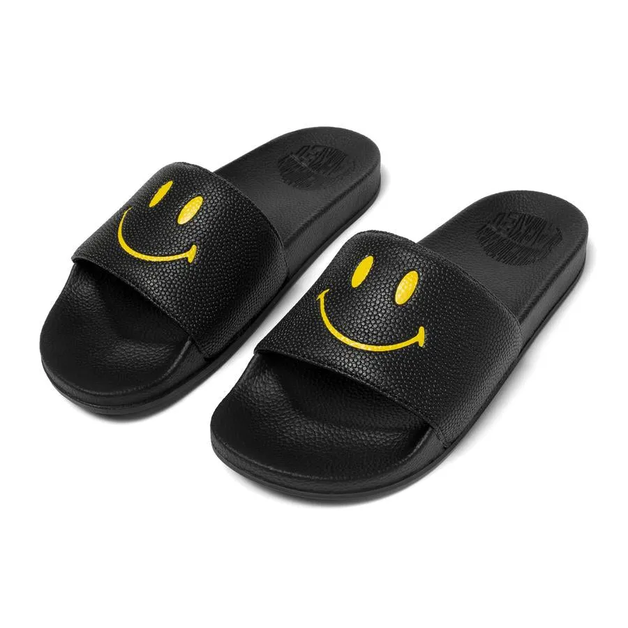 SMILEY SLIDES Black Elevated Sole