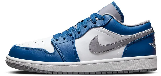 Ultra Soft Insole Knit Upper Air Jordan 1 Low True Blue/Grey