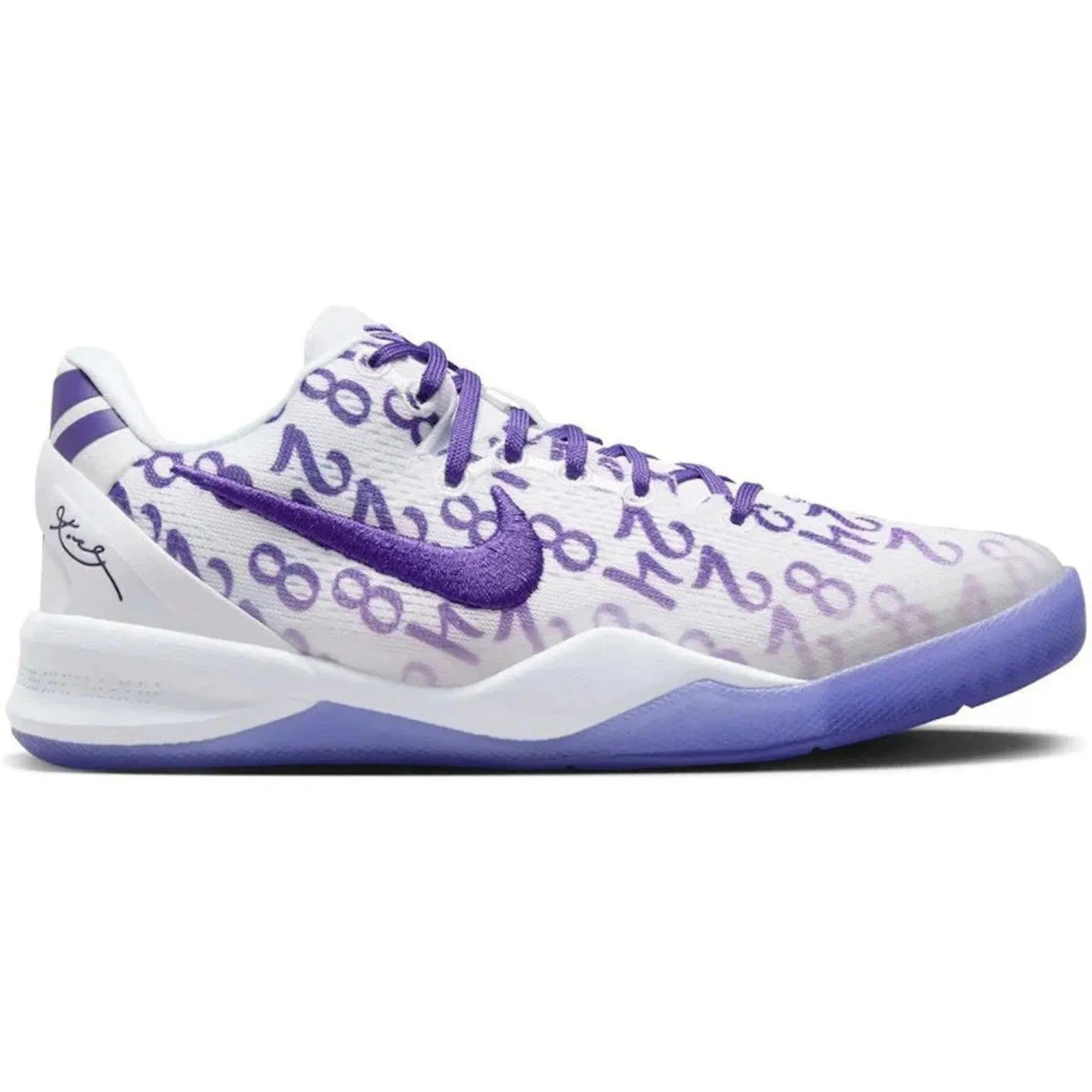 Cushioned Midsole Nike Kobe 8 Protro Court Purple (GS)