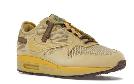 Nike Air Max 1 Travis Scott Cactus Jack Saturn Gold Structured Shoe