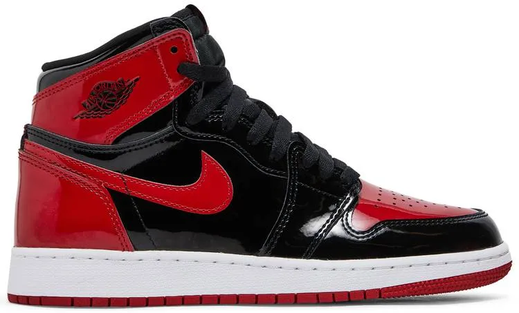 Jordan 1 Retro High OG Patent Bred (GS) LaceUpDesign Low Comfort