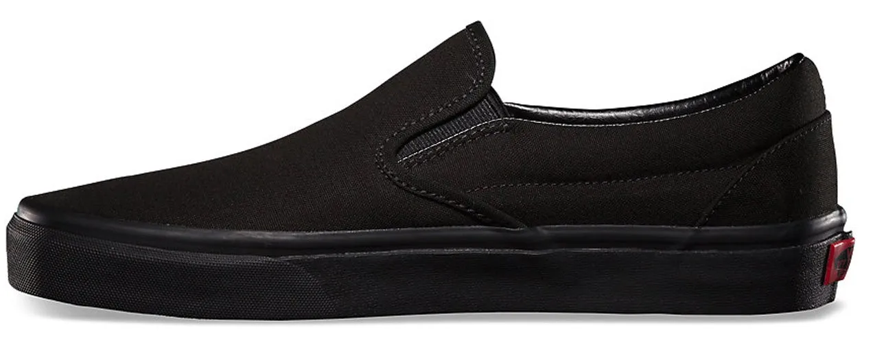 Customizable Slip-On - Black Monochrome No Hassle Wear