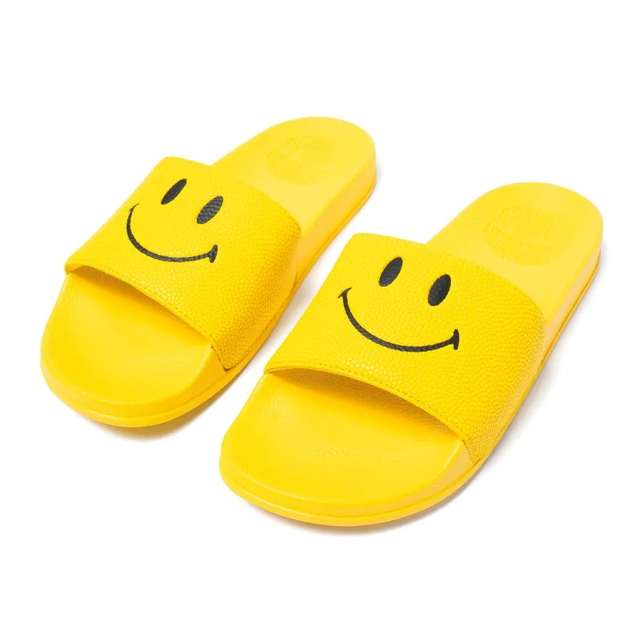 Fast Wear Quick Release Tongue SMILEY SLIDES Yellow