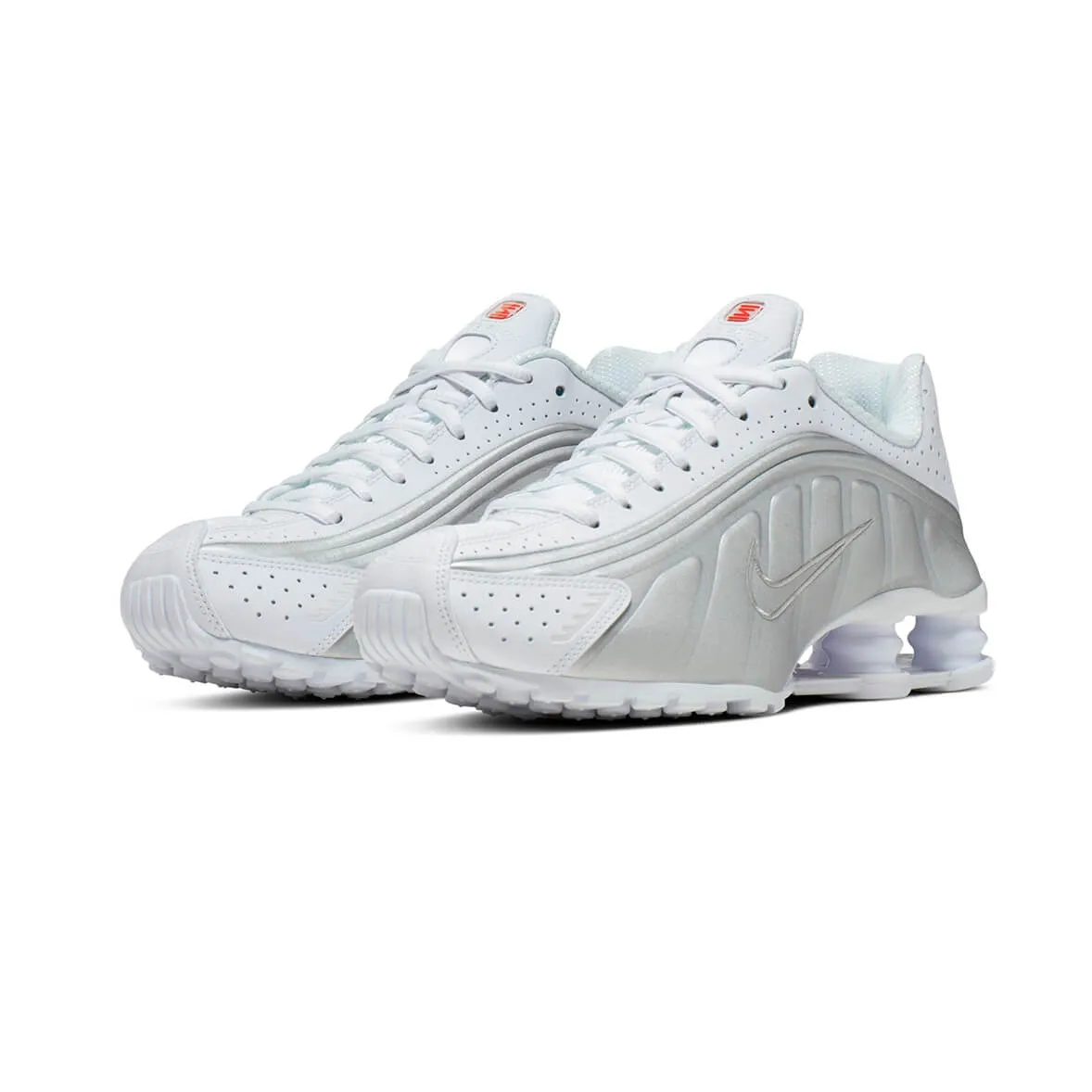 Daylong Glide Nike Shox R4 White and Metallic Silver