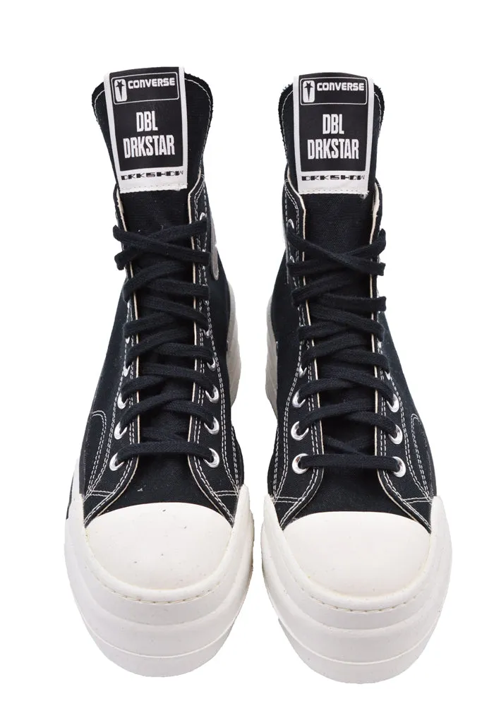 SlipResistantOutsole Smooth Insole RICK OWENS DRKSHDW x CONVERSE DC02CX954 A04R1 DBL DRKSTAR HI SNEAKERS BLACK