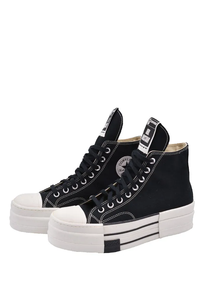 RICK OWENS DRKSHDW x CONVERSE DC02CX954 A04R1 DBL DRKSTAR HI SNEAKERS BLACK Stability Post Athletic Fit