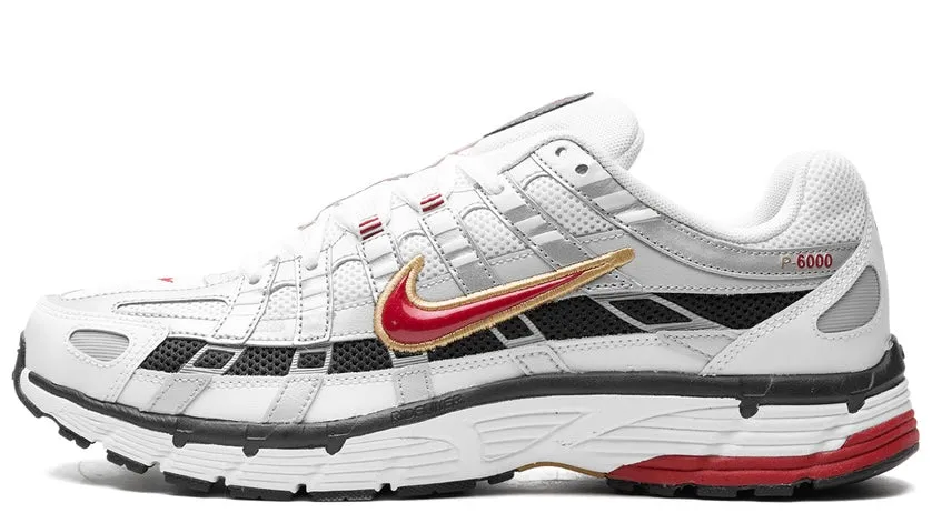 Outdoor Style Ultra Cushioned Midsole Nike P-6000 Platinum Varsity Red