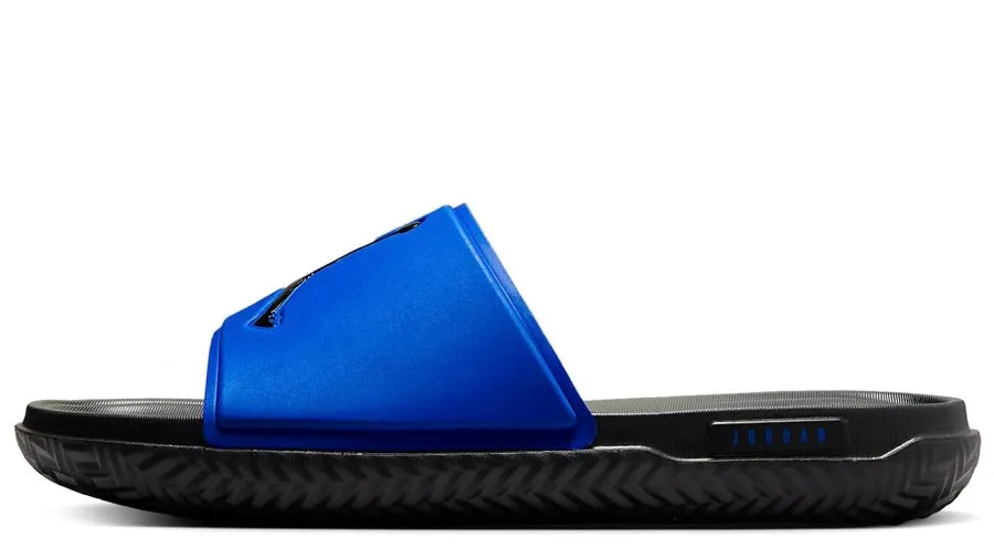 Jordan Jumpman Slide Black Blue Grippy Outsole Adjustable Design