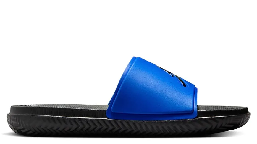 Temperature Regulating Fabric Comfortable bend Jordan Jumpman Slide Black Blue