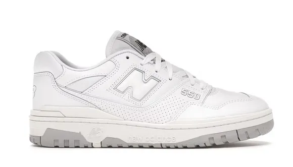 Shock   Resistant Everyday Style New Balance 550 White Grey