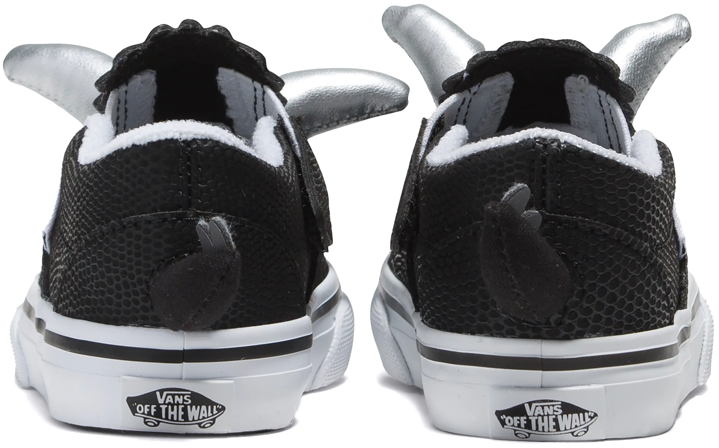 Cloud Comfort Slip On Motion Vans Toddler Slip V Triceratops Black/White