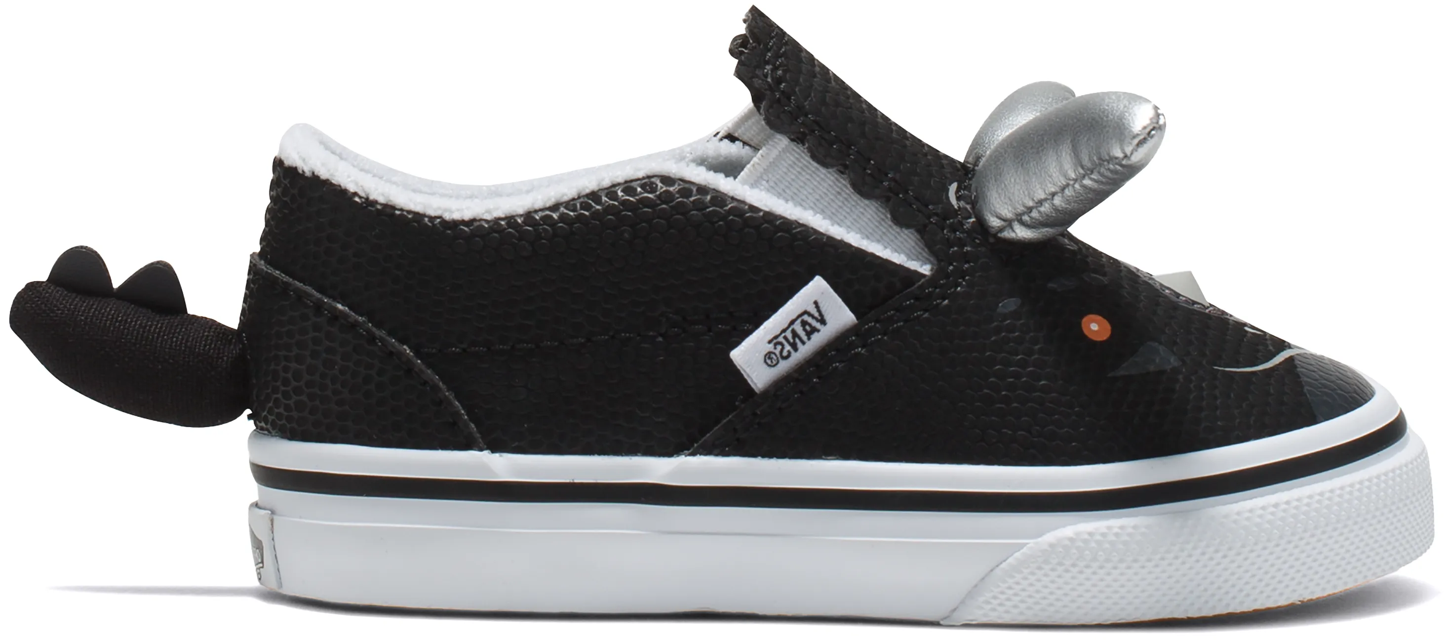 Relax Shoes Vans Toddler Slip V Triceratops Black/White