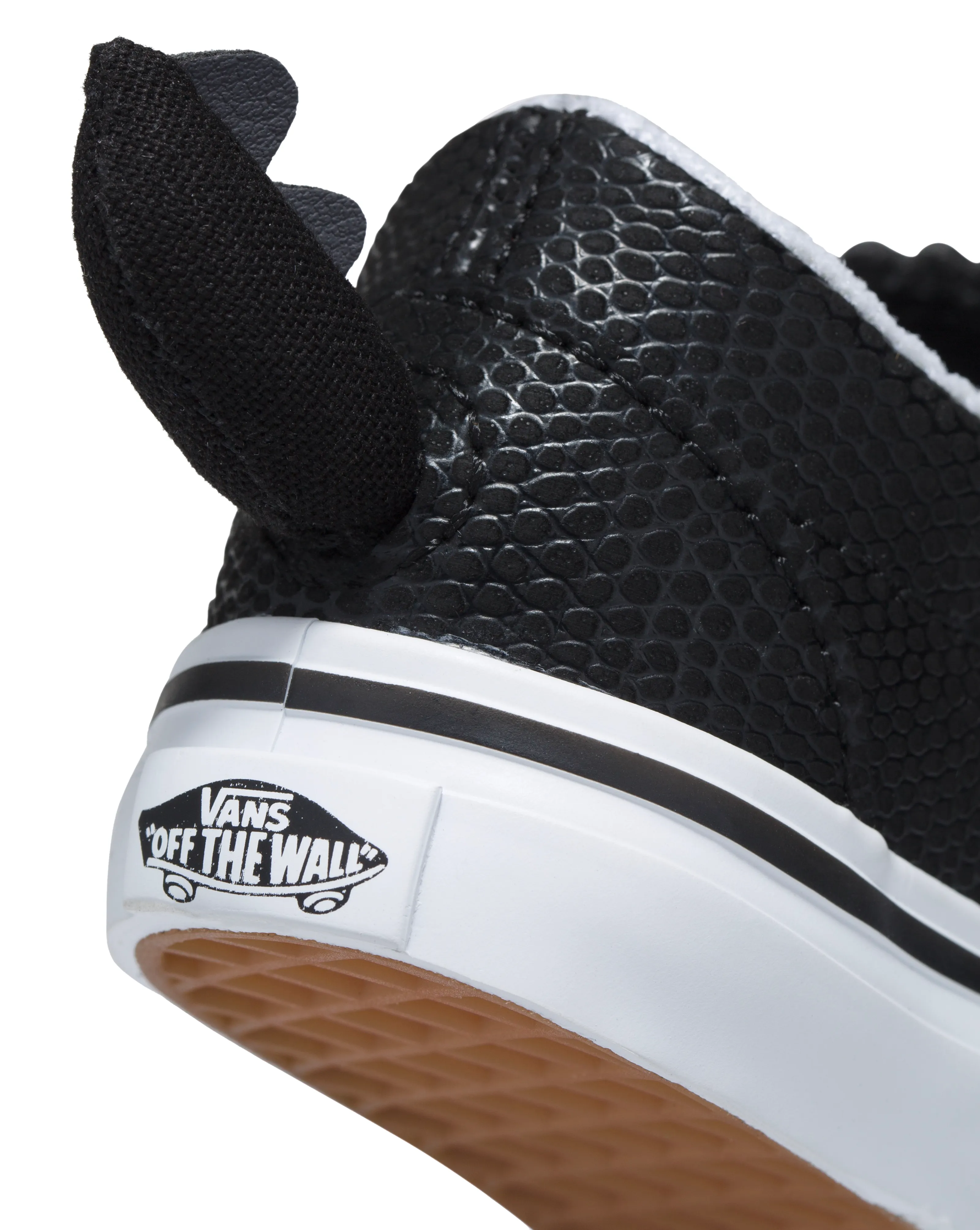 Vans Toddler Slip V Triceratops Black/White Slip On Feature