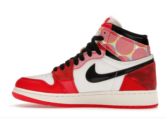 Jordan 1 Retro High OG Spider-Man Across the Spider-Verse (GS) Cross Training Ready Core Fitness