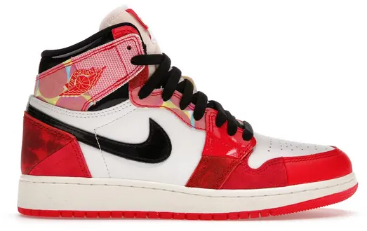 Slip   Resistant Bonded Seamless Jordan 1 Retro High OG Spider-Man Across the Spider-Verse (GS)