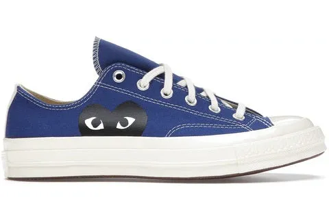 Converse Chuck Taylor All-Star 70s Ox Comme des Garcons PLAY Blue Flexible Sole Design Fashion Movement