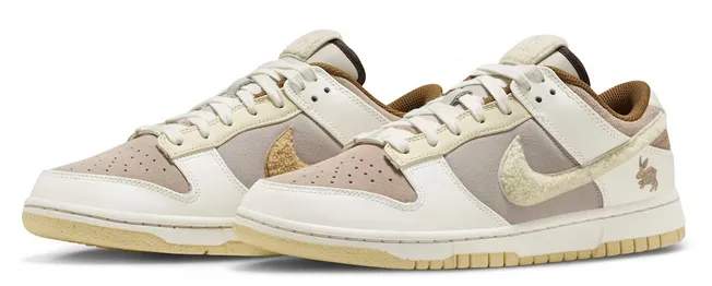 Optimal lining retro look Nike Dunk Low Retro PRM Year of the Rabbit Fossil Stone (2023)